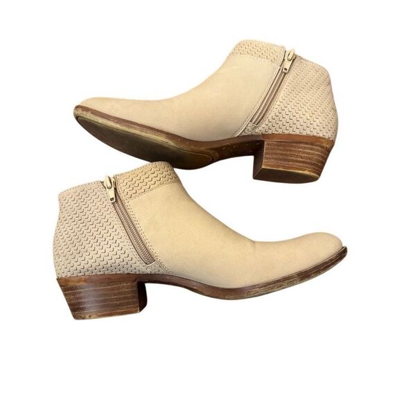 Lucky Brand Brintly Leather Ankle Boots Booties Tan Size 8.5 - Picture 2 of 9